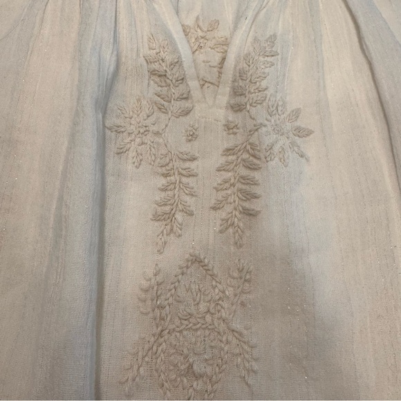House of Harlow Women’s Embroidered Ivory Top Blouse Sz XS  Fits Like M NWOT - Picture 10 of 13